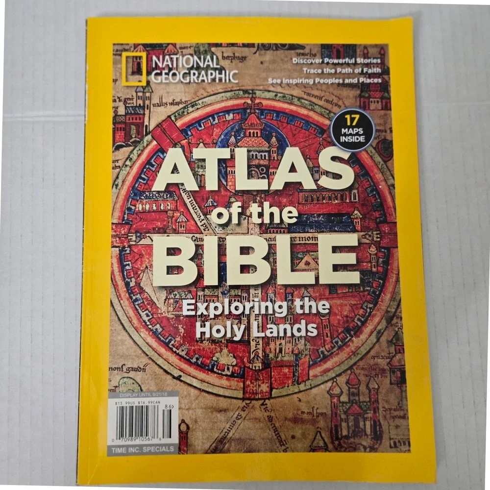 National Geographic Atlas of the Bible Exploring the Holy Lands Magazine Maps
